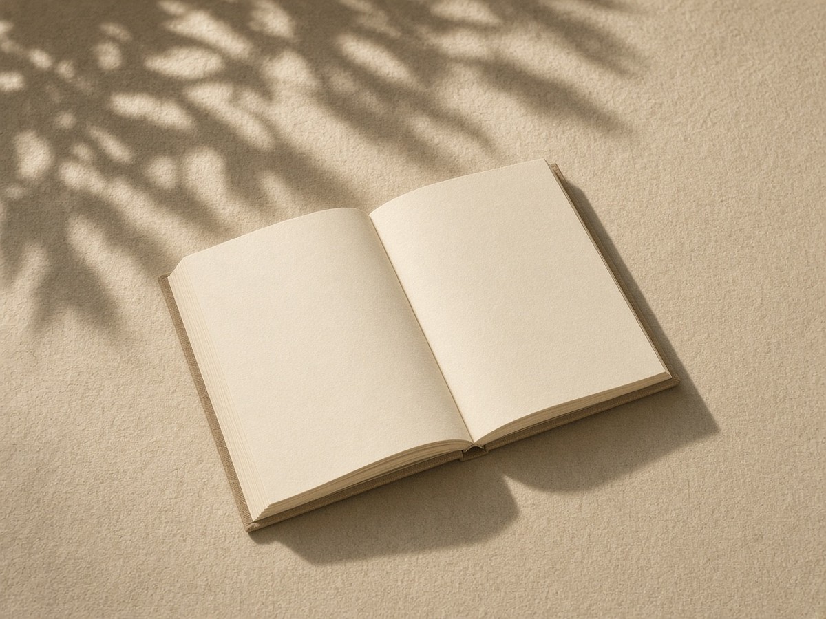 Open thread-bound book with soft morning light — one classic after the name question settles