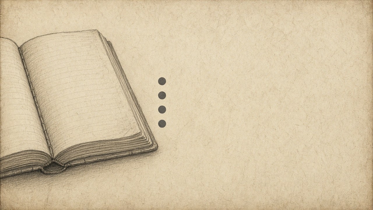 Four quiet marks beside an open thread-bound book — practical questions for any Tao Te Ching edition
